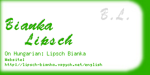 bianka lipsch business card
